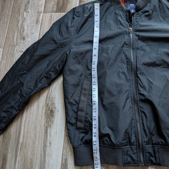 Gap Men M Black Bomber Jacket - Picture 5 of 6
